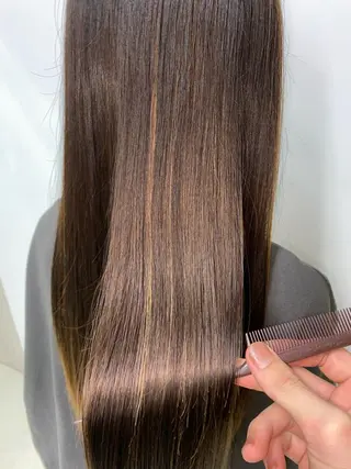 ロング カラー クロスパーマ🥇韓国 ヘア🇰🇷濵田航希のヘアスタイル