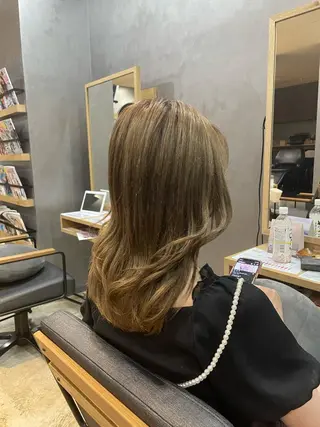 セミロング 上村 颯のヘアスタイル