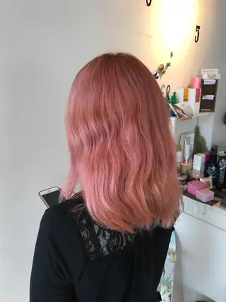 ミディアム カラー メンズハイトーン メンズバレイヤージュのヘアスタイル