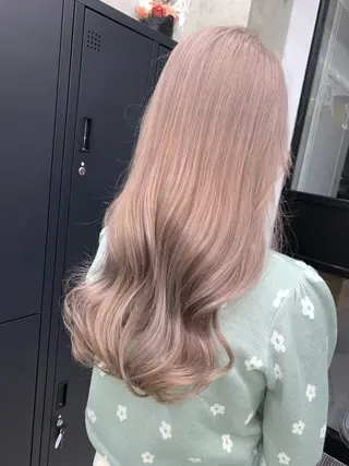 ロング カラー LINOET名古屋所属・ダブルカラー💖上村 純妃💖名駅徒歩5分のヘアスタイル