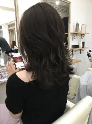 ミディアム カラー 宇田川 直輝のヘアスタイル