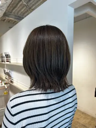 ミディアム カラー キクチ ホナミのヘアスタイル