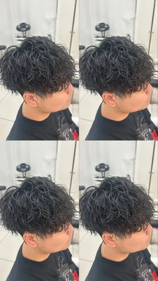 ショート パーマ メンズ 髪質改善/艶カラー/ メンズパーマ/鈴木のヘアスタイル