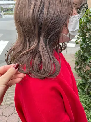 セミロング 韓国風ヘア♡ runaのヘアスタイル