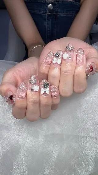 ネイル 森 ネイルサロン研修中♡のネイルデザイン