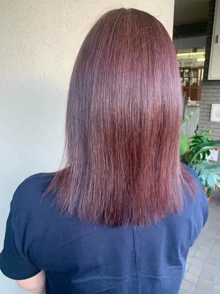 ミディアム カラー regalo 森重ユウのヘアスタイル