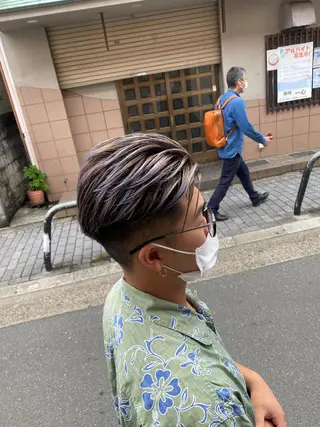 カラー 縮毛矯正とレイヤー /杉村凜汰郎のヘアスタイル