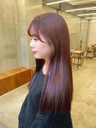 カラー ayaka/暖色 /ニュアンスボブのヘアスタイル