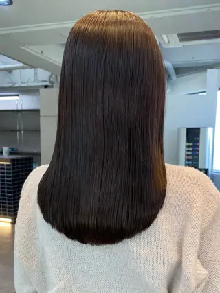 セミロング カラー 柔らか透明感カラー/ アレンジ/レイヤーのヘアスタイル