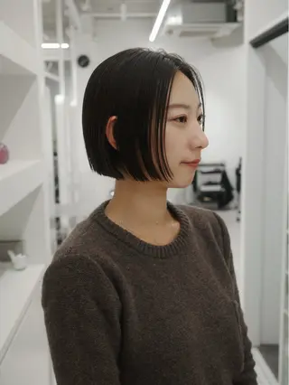 ショート 🌱ぱつっと/ボブ 🌱のヘアスタイル