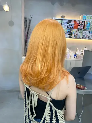 セミロング カラー qulim所属・前橋 姫奈のヘアスタイル