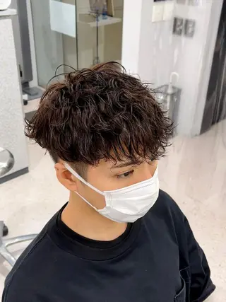 ショート パーマ ヘアアレンジ メンズ mihoko/ ニュアンスパーマのヘアスタイル