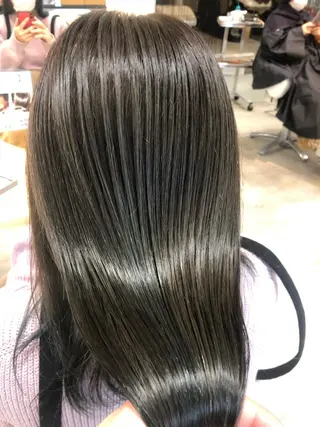 セミロング ブリーチ/髪質改善 NYNY大久保のヘアスタイル