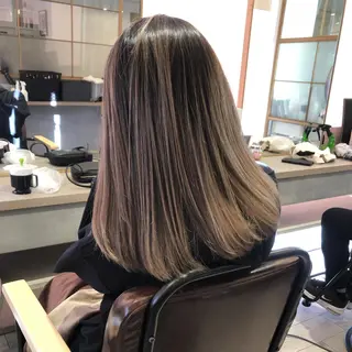 ミディアム カラー ブリーチカラー🌈 石垣翔太のヘアスタイル