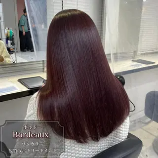 ロング カラー 透けるやわらか艶髪♡ ナチュラルストレートのヘアスタイル