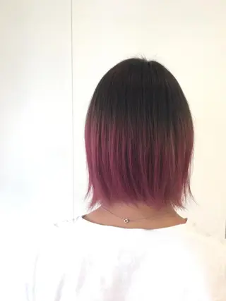 ショート カラー 髪質改善 頭身浴/ 中田のヘアスタイル