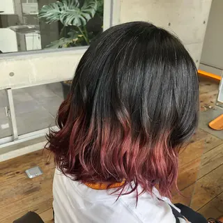 ミディアム カラー nagisa /縮毛矯正のヘアスタイル