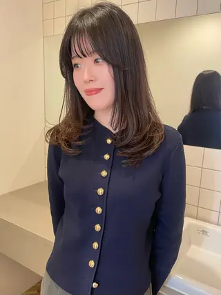 セミロング ボブカットモデル/パ ーマ/harunaのヘアスタイル