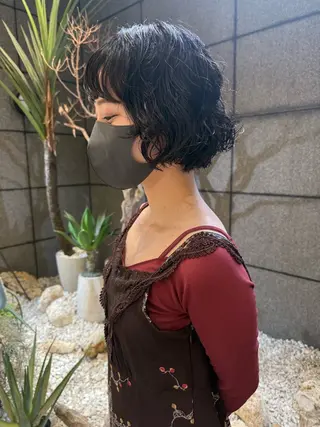 ミディアム パーマ オシャレデザイン 🧺🪽/SHUNOのヘアスタイル
