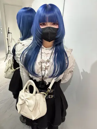 セミロング ハイトーン/レイヤー /迫田龍明のヘアスタイル