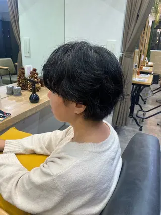 ショート 🖤🌀くるくる パーマ🌀🖤ayaのヘアスタイル