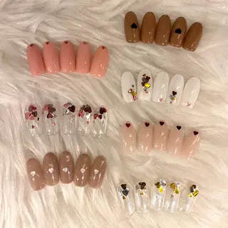 ネイル 【やり放題専門店】 スカルプ&長さ出しのネイルデザイン