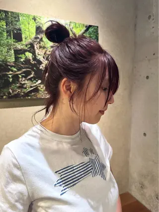 カラー RESSUAL くるみのヘアスタイル