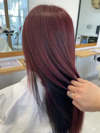 ロング カラー 美髪と似合わせのサロンenn(エン)所属・ENN藤本 大輝艶感カラーのヘアスタイル