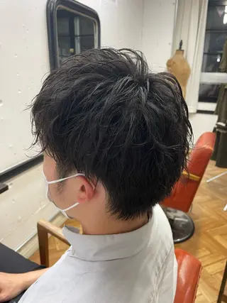 パーマ メンズ ボブ/ショートカット キタハラユリナのヘアスタイル