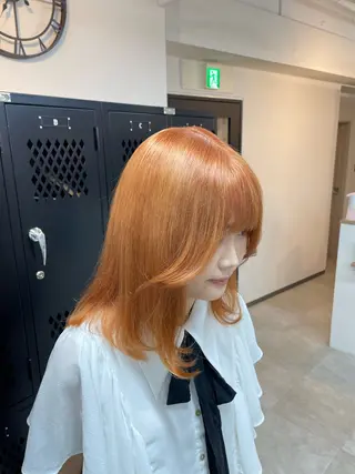 セミロング カラー メンズ 沖見 颯斗のヘアスタイル