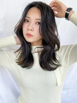 セミロング 【1日2名様限定】 AFLOAT白川雄副のヘアスタイル