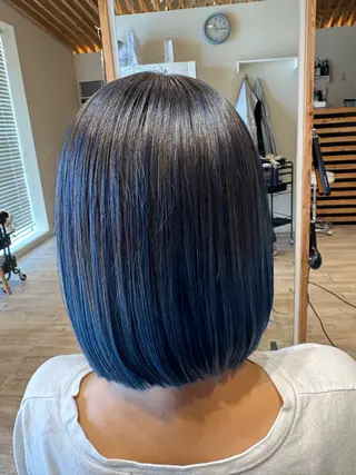 セミロング カラー 関口 友行のヘアスタイル
