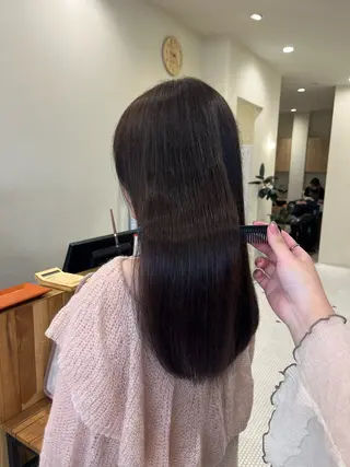 ロング カラー コテ巻き風パーマ🌀 カラー/Asukaのヘアスタイル