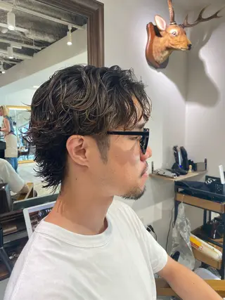 ミディアム Maison所属・メンズ特化 浜本志厳のヘアスタイル