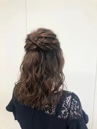 ミディアム ヘアアレンジ KANAMI日暮里 韓国ヘア・メイクのヘアスタイル