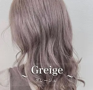 セミロング カラー くすみミルクティー/ ブラウン🪡TOWAのヘアスタイル