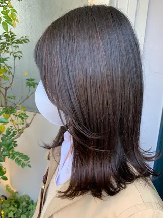 セミロング 藤間 帆乃夏（とうまほのかのヘアスタイル