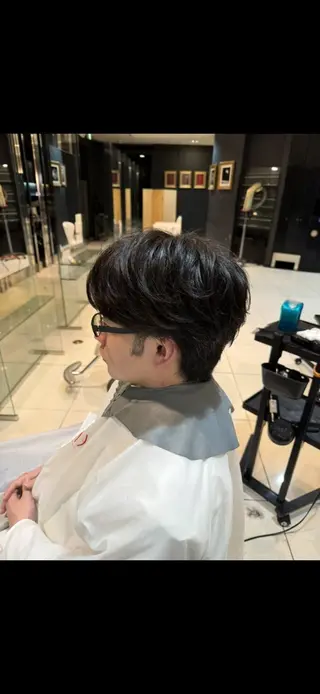 パーマ メンズ 水谷 亮太のヘアスタイル