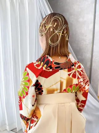 ミディアム ヘアアレンジ 池田 みのりのヘアスタイル