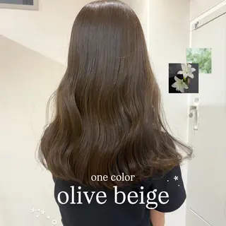 セミロング カラー SAKURA 艶カラー/ヘアセットのヘアスタイル