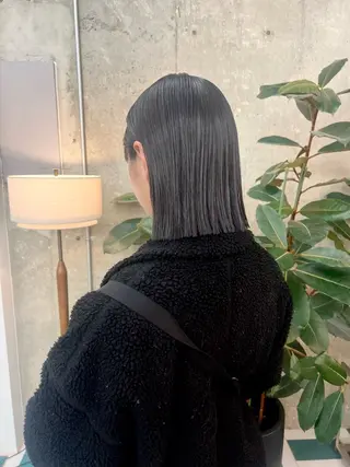 ミディアム noe所属・AYAKA/名古屋/ 栄/ボブ/透明カラーのヘアスタイル