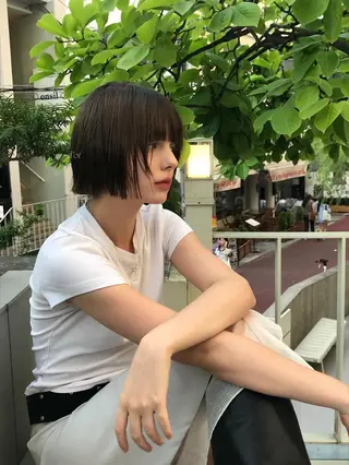ショート 丹 tan所属・Saaya/レイヤー /ケアブリーチのヘアスタイル