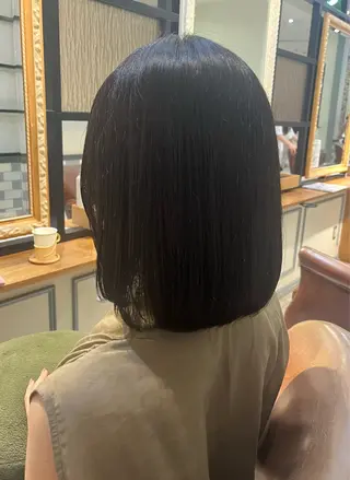 ミディアム カラー イケハラ ナナミのヘアスタイル