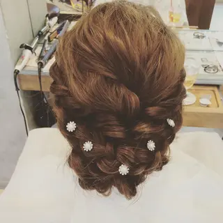ロング ヘアアレンジ ヤマナカ エリカのヘアスタイル