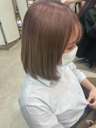 ミディアム 個性派/ブリーチ *ほのかのヘアスタイル