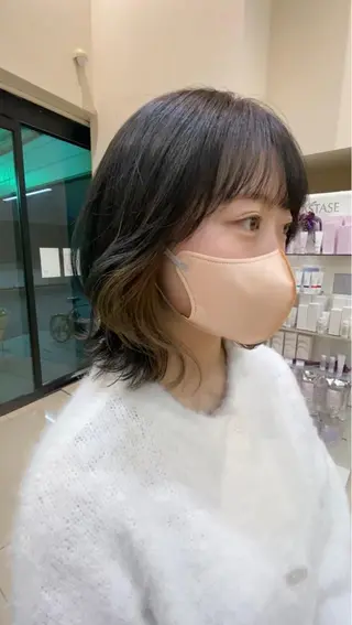 ミディアム カラー プルエクステ/透明感 カラー✨KAZUKIのヘアスタイル