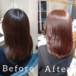 ミディアム 縮毛矯正/レイヤー 💎やまもとちひろのヘアスタイル