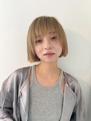 カラー ショート パーマ CEINE PATHのヘアスタイル