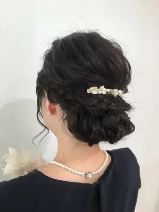 セミロング ヘアアレンジ トレンドヘアーに🌈 川村　静香のヘアスタイル