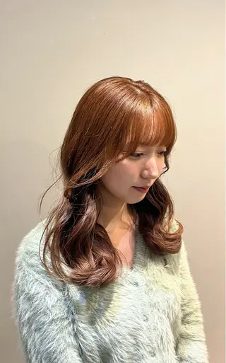 セミロング カラー ヘアアレンジ 🤎垢抜けベージュ カラー🤎ハヤトのヘアスタイル
